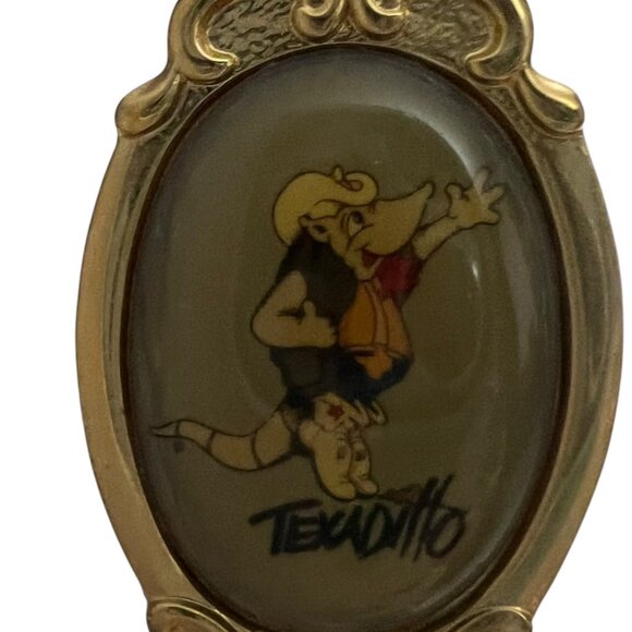 Vintage Texadillo Memorabilia Gold Tone Collector Bell - Picture 2 of 9